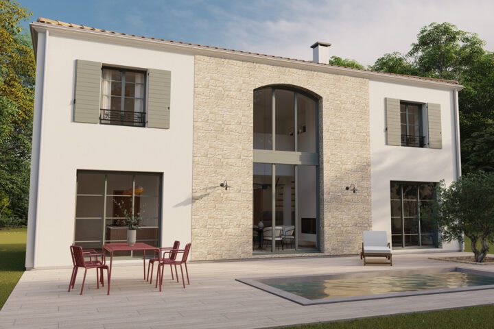 Modèle de maison Inspiration « Bastide », par Alliance Constructions Aquitaine