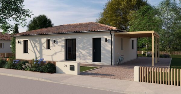 Terrain + maison par Alliance Constructions Aquitaine à noaillan